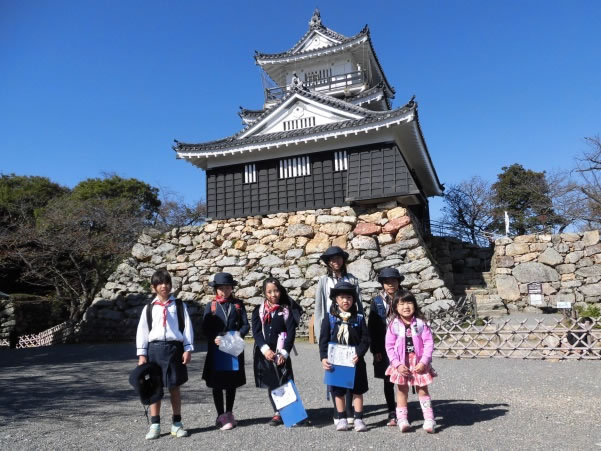 浜松城にて